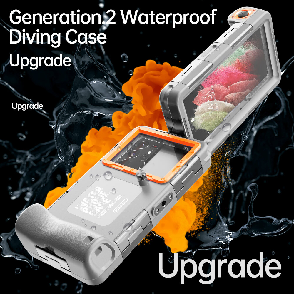 Professional Diving Phone Case For iPhone 15 14 13 12 Pro Max Underwater Taking Waterproof Cases Cover For SamsungS22 S23 Huawei