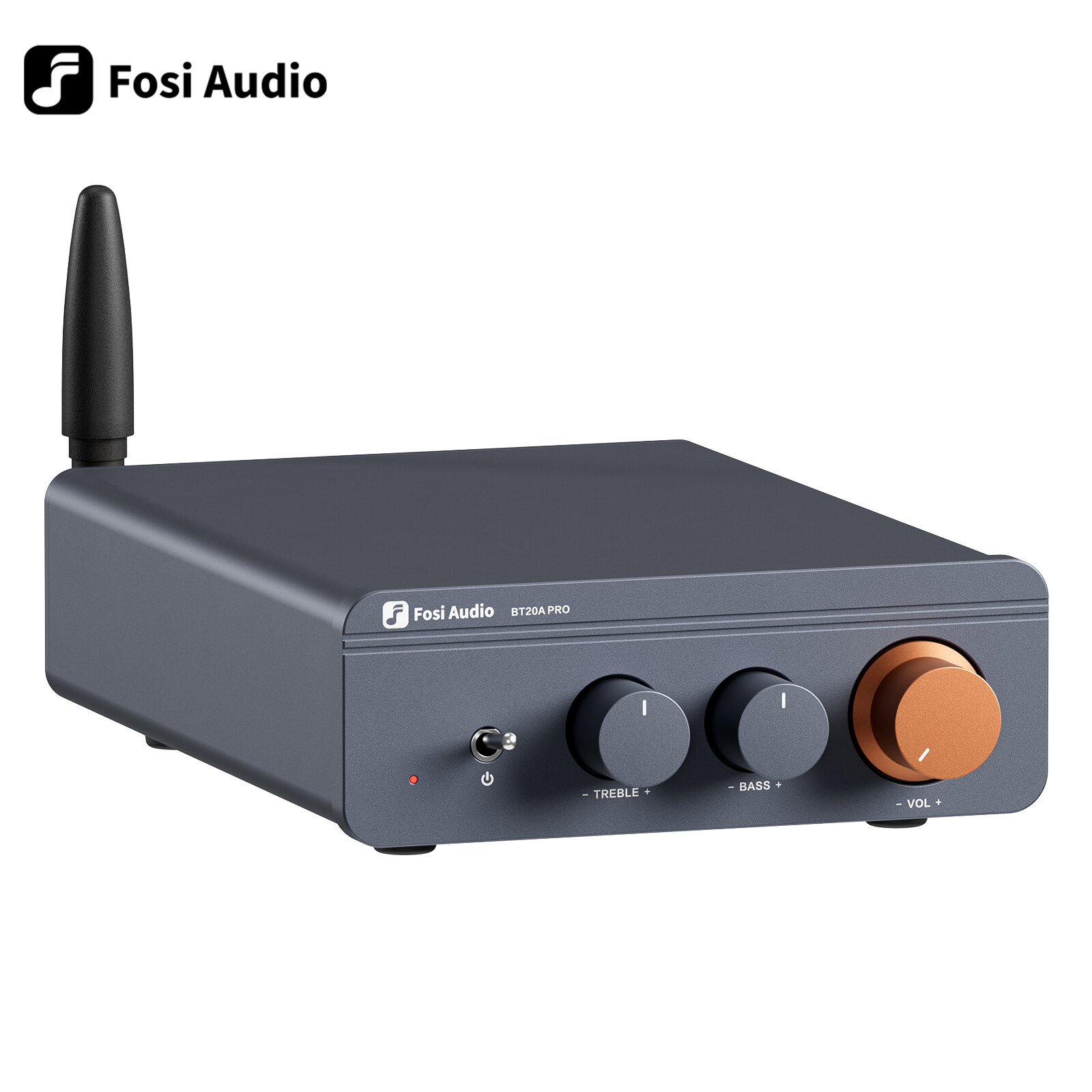 Fosi Audio BT20A Pro TPA3255 Bluetooth Sound Power Amplifier 300W x2 Mini HiFi Stereo Class D Amp Bass Treble For Home Theater