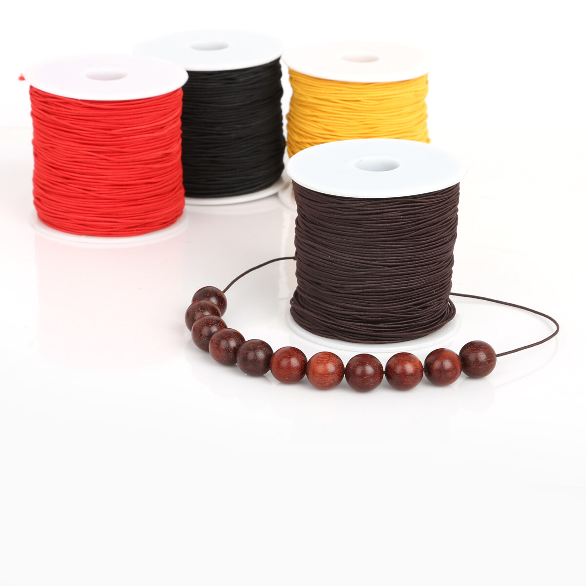 40-100M/Roll 0.8/1.2/1.5mm Nylon Elastic Cord Thread String Rope Beading Wire For Jewelry Making DIY Bracelet Necklace Home Garment Accessory Handmade