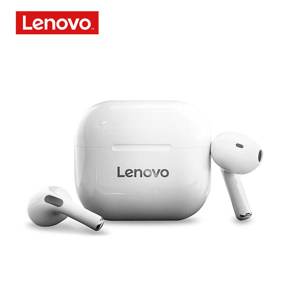 Lenovo LP40 TWS Earbuds Bluetooth 5.0 True Wireless Headphones Touch Control Sweatproof Sport Headset In-ear Earphones with Mic 300mAh Charging Case